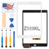 Screen Replacement for ASUS ZenPad Z10 ZT500KL Z500KL P001 Touchscreen Digitizer 9.7" Full Glass Panel Lens Sensor Tablet Repair Parts Kit with Free Tools(Without LCD) (White) view 1