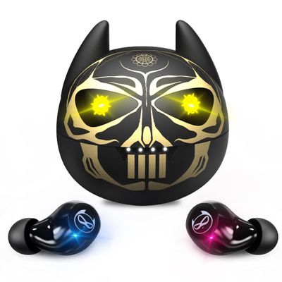 Togetface Kids Wireless Earbuds Bluetooth Headphones in Ear Earphones with Mic, Touch Control IPX5 Waterproof 36H Playtime Hi-Fi Sound Deep Bass Headset, Single/Twin Mode Low-Latency Game Modes.