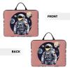 Astronaut On The Moon 1 Print Stylish and Water-Resistant 14 Inch Computer Bag Laptop Carry Bag Work and Travel view 3