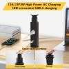 Pop Up Electrical Outlet for Countertop, Recessed Power Strip with 3 AC Outlet & 2 USB Ports,2.5" Hole Pull Pop Up Socket Hidden Outlets, Pop Out Power Outlet for Kitchen Counter Conference Desk view 3