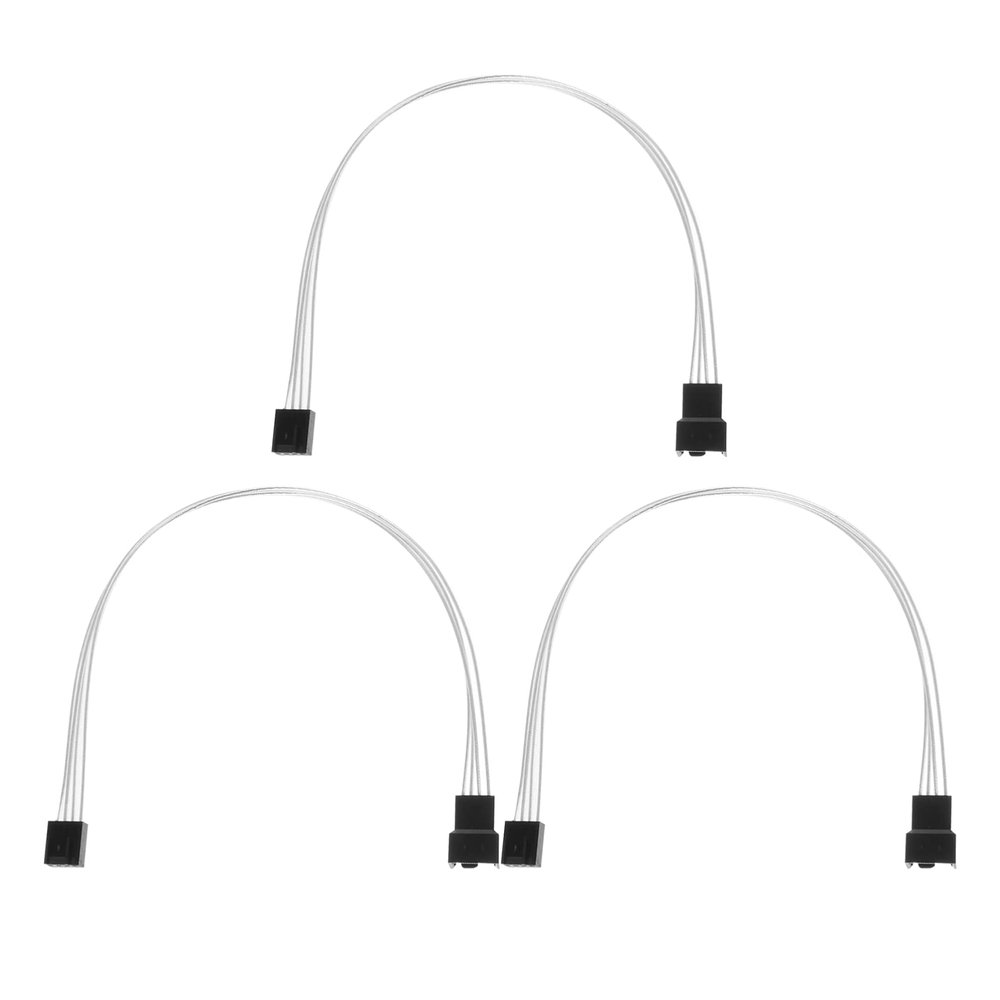 SOLUSTRE 3pcs Pwm Fan Power Extension Cable Hub Pin Motherboard Converter for Cooling Fans Accessory for Computer Cases Sturdy Design