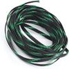 Heyiarbeit 10m/32.8ft PET Expandable Braid Cable Sleeving Flexible Wire Mesh Sleeve Black Fluorescent Green 6mm view 1