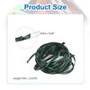 Heyiarbeit 10m/32.8ft PET Expandable Braid Cable Sleeving Flexible Wire Mesh Sleeve Black Fluorescent Green 6mm view 2