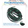 Heyiarbeit 10m/32.8ft PET Expandable Braid Cable Sleeving Flexible Wire Mesh Sleeve Black Fluorescent Green 6mm view 4