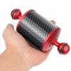 BGNing Upgrade 60mm Carbon Fiber Float Buoyancy Aquatic Arm 5" 8" 10" 12 inch Dual Ball Floating Arms for Camera Tray Diving (8inch Red) view 1