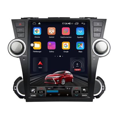 ROADYAKO Indash Android 14.0 Center Multimedia Car PC for Toyota Highlander 2008 2009 2010 2011 2012 2013 2014 Auto GPS Navigation RDS 4G WiFi SWC Audio Video FM AM Audio Video SWC Bluetooth