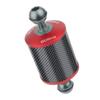 BGNing Upgrade 60mm Carbon Fiber Float Buoyancy Aquatic Arm 5" 8" 10" 12 inch Dual Ball Floating Arms for Camera Tray Diving (5inch Mix Grey Red) view 1