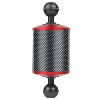 BGNing Upgrade 60mm Carbon Fiber Float Buoyancy Aquatic Arm 5" 8" 10" 12 inch Dual Ball Floating Arms for Camera Tray Diving (8inch Mix Black Red)