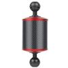 BGNing Upgrade 60mm Carbon Fiber Float Buoyancy Aquatic Arm 5" 8" 10" 12 inch Dual Ball Floating Arms for Camera Tray Diving (8inch Mix Black Red) view 1