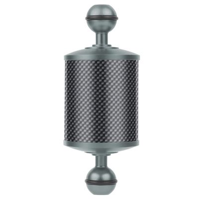 BGNing Upgrade 60mm Carbon Fiber Float Buoyancy Aquatic Arm 5" 8" 10" 12 inch Dual Ball Floating Arms for Camera Tray Diving (12inch Grey)