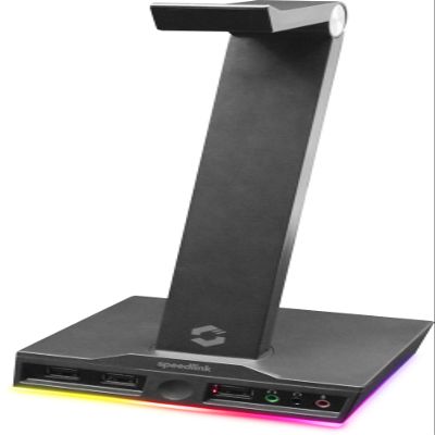 Speedlink EXCELLO Illuminated Headset Stand  7.1 sound card, integrated USB hub, black
