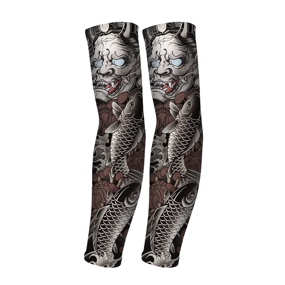 Aresvns Premium Tattoo sleeves for men, Cooling Arm Sleeves for Men and Women UV Sun Protection Arm Sleeves Christmas Gift,Halloween makeup tattoo sleeve