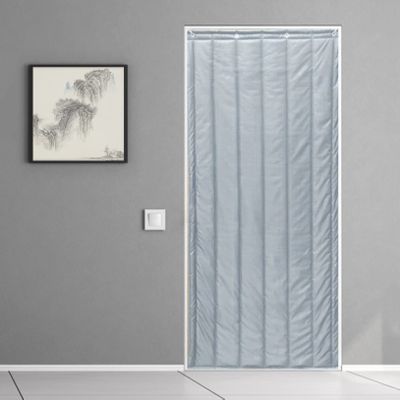 HORV Thermal Insulated Doorway Curtain Soundproof Blanket Garage Curtains Noise Cancelling Privacy Protection Windproof for Bedroom Kitchen Basement Glass Door (Size : W90cm*H200cm/35.5 * 79in)