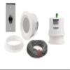 Pure Resonance Audio 3 Inch 70 Volt Ceiling Speaker Bundle with 100W Stainless Steel Volume Control and Installation Wire - Contractor Pack (2 Speakers) view 1