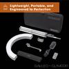 GLAMCOR Galileo Pro Kit: Foldable Ring Light with Stand - Portable Ring Light for Phone Content Creator Kit with Bluetooth Selfie Function | Adjustable Temperature, USB Fast-Charging, Remote Control view 2