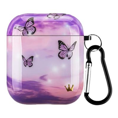 Lilac Reign Limited Edition Cases Compatible with AirPods 1 & 2 (Fly Away)