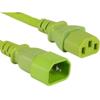 ENET C13 to C14 10ft Green Power Extension Cord/Cable 250V 18 AWG 10A NEMA IEC-320 C13 to IEC-320 C14 1039;39; view 1