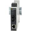 Perle SR-100-ST2-XT Transceiver/Media Converter - 1 x Network (RJ-45) - 2 x ST Ports - DuplexST Port - Multi-Mode - Fast Ethernet - 100Base-TX, 100Base-FX - Rail-mountable view 1