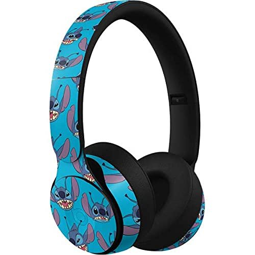 Skinit Decal Audio Skin Compatible with Beats Solo Pro - Officially Licensed Disney Lilo and Stitch Face Expression Pattern Design