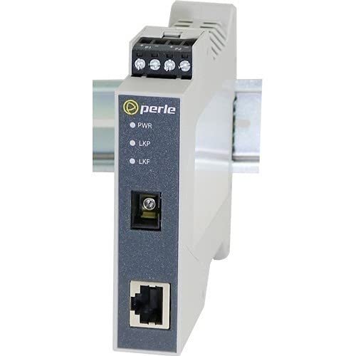 Perle SR-1000-SC10D Transceiver/Media Converter - 1 x Network (RJ-45) - 1 x SC Ports - SimplexSC Port - Single-Mode - Gigabit Ethernet - 1000Base-T, 1000Base-BX, 1000Base-BX-D - Rail-mountable