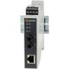 Perle SR-1000-ST40 Transceiver/Media Converter - 1 x Network (RJ-45) - 2 x ST Ports - DuplexST Port - Single-Mode - Gigabit Ethernet - 1000Base-T, 1000Base-EX - Rail-mountable view 1
