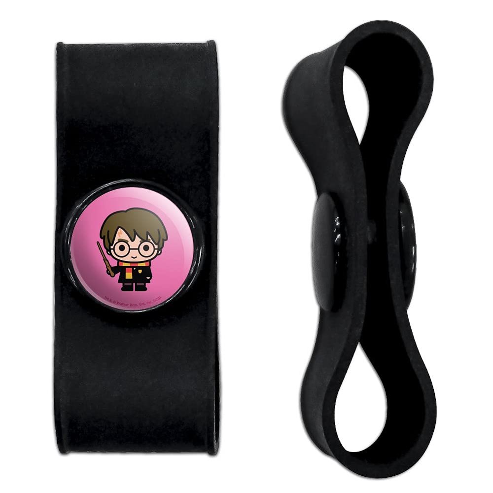GRAPHICS & MORE Harry Potter Cute Chibi Character Headphone Earbud Cord Wrap - Charging Cable Manager - Wire Organizer Set of 2