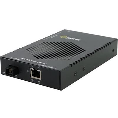 Perle S-1110HP-SC2 Transceiver/Media Converter - 1 x Network (RJ-45) - 1 x SC Ports - DuplexSC Port - Multi-Mode - Gigabit Ethernet - 1000Base-LX, 10/100/1000Base-T - Rack-mountable, Rail-mountable,