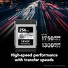 Lexar 256GB Professional CFexpress Type B Silver Series Memory Card, for Photographers, Videographers, Up to 1750/1300 MB/s, 8K Video (LCXEXSL256G-RNENG) view 2