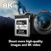 Lexar 256GB Professional CFexpress Type B Silver Series Memory Card, for Photographers, Videographers, Up to 1750/1300 MB/s, 8K Video (LCXEXSL256G-RNENG) view 3