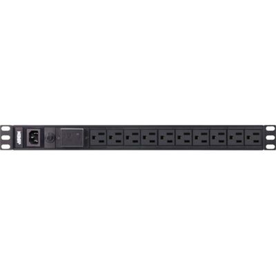 ATEN PE0110S 10-Outlets PDU - Basic - NEMA 5-15P - 10 x NEMA 5-15R - 120 V AC - 1U - Rack-mountable, Wall-mountable for Servers and IT Equipment