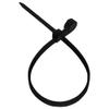 12 Inch Nylon Black Mount Head Cable Tie,50 Lbs Tensile, 100-Pack view 2