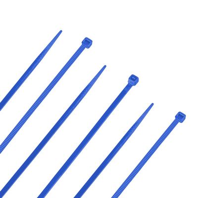 15-Inch Nylon Cable Ties, Blue, 40 lbs, 100 Pack