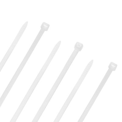 22-Inch Nylon Cable Ties, White, 120 lbs, 100 Pack