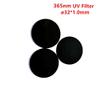 32 1.0mm 365nm UV Pass Filter ZWB2 UG1 U-360 Ultraviolet Bandpass Black Glass Visible light cut view 2