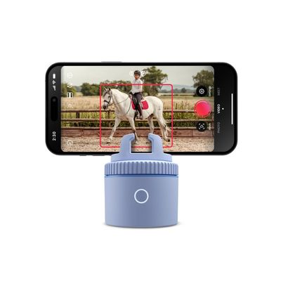 Pivo Equestrian Pod Standalone Auto Tracking Phone Holder, Face, Body & Horse Tracker, 360 Rotation, 6 Speed, Stand for Video Recording (Blue)