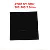 100 100 3.0mm 312nm ZWB1 UV Pass Filter UG11 U340 Ultraviolet Bandpass Glass for Flashlight Strobe Photography view 2