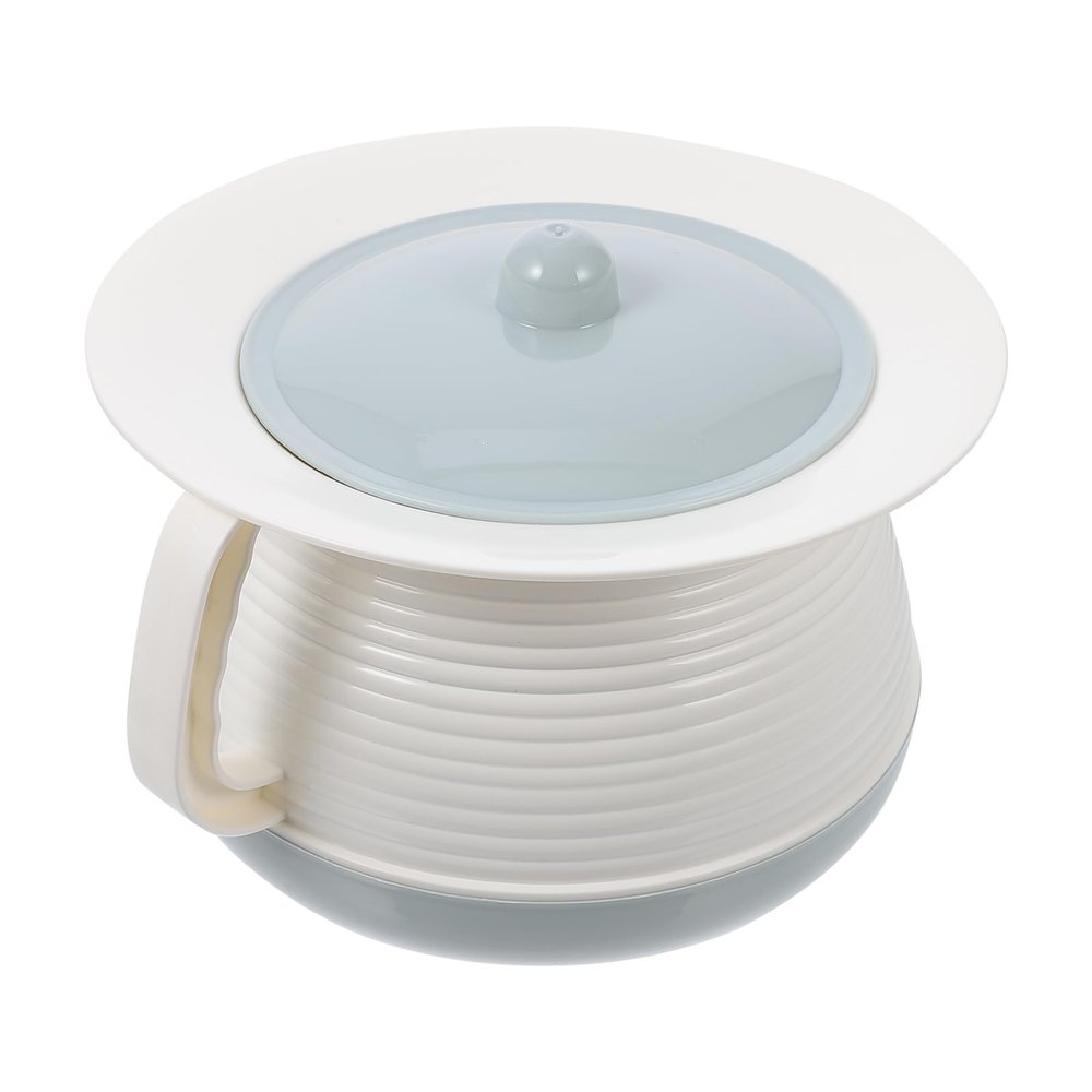 Baluue Chamber Pot with Lid, Plastic Urinal Bottle, Spittoon Urine Pots with Lid Prevent Odors, Elderly Urinal Urine Pot Bucket Potty Pots for Household Pregnant Adults