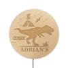 zouwii Kids Dinosaur Lamp Custom Name Dinosaur Colorful Desk Light Personalized T-REX Dinosaur Night Light Dinosaur Name Wooden Lamp for Kids Personalized Birthday Gift view 3