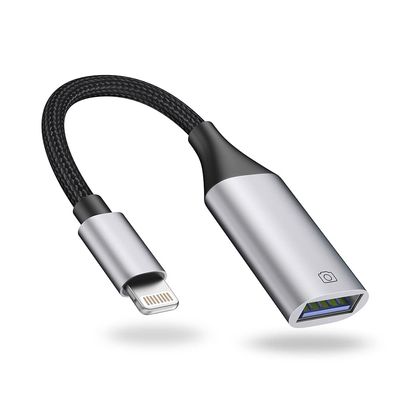 IVSHOWCO Lightning to USB Adapter [Apple MFi Certified], USB Camera Adapter for iPhone, iOS OTG Cable Adapter, Supports Flash Drive, Card Reader, Mouse, Keyboard