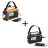 NOAA Emergency Weather Radio 2-Pack (All Black + Yellow)  Digital Tuning, 24/7 Alert Guard, Solar/Crank Power with Flashlight & SOS view 1
