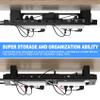 2PACKS Cable Management Under Desk Tray Adjustable Large Under Table Cord Wire Organizer for Standing Desk view 2