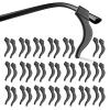 topstart 20 Pairs Eye Glasses Ear Grippers, Anti-Slip Glass Ear Hook Comfort Silicone Eyeglasses Ear Cushion for Behind the Ear for Glasses Sunglasses Reading Glasses Retainers for Kids Adults(Black) view 1
