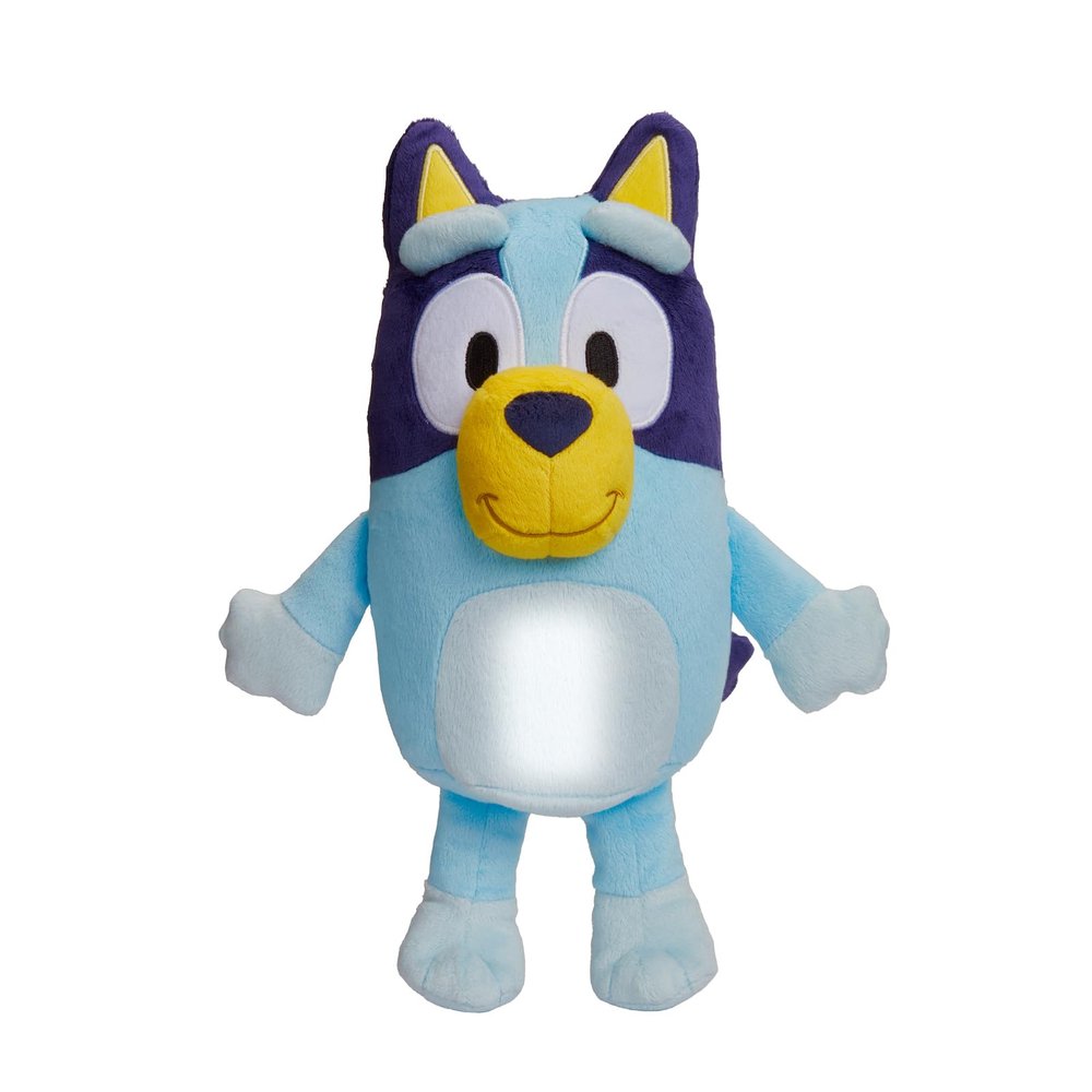 Bluey Goglow Pal Light Up Nightlight, 2-in-1 Interactive Snuggly Toddler Light, Soothing Night Light for Kids of Ages 2+