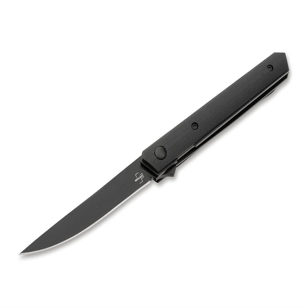 BKER PLUS Kwaiken Air MINI  Minimalist, Pocket Friendly Feather Weight Daily Carry Pocket Knife, VG-10 Steel, Gentlemens Tactical Knife, Designed by Lucas Burnley (All Black G10)