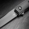 BKER PLUS Kwaiken Air MINI  Minimalist, Pocket Friendly Feather Weight Daily Carry Pocket Knife, VG-10 Steel, Gentlemens Tactical Knife, Designed by Lucas Burnley (All Black G10) view 3