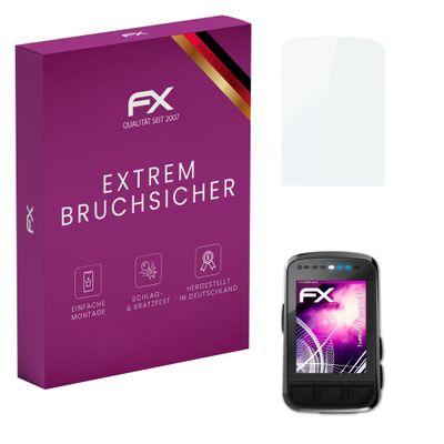 atFoliX Plastic Glass Protective Film compatible with Wahoo Elemnt Bolt V2, 9H Hybrid-Glass FX Screen Protector