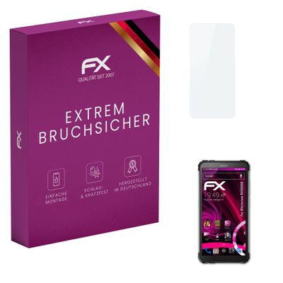 atFoliX Plastic Glass Protective Film compatible with Blackview BV6600E, 9H Hybrid-Glass FX Screen Protector