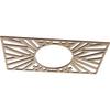 Ekena Millwork 20"W x 10"H x 7 3/8"ID x 1/4"T Hoover Wood Fretwork Pierced Ceiling Medallion, Birch view 2