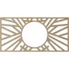Ekena Millwork 20"W x 10"H x 7 3/8"ID x 1/4"T Hoover Wood Fretwork Pierced Ceiling Medallion, Birch view 4