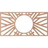 Ekena Millwork 22"W x 11"H x 8 1/8"ID x 1/4"T Hoover Wood Fretwork Pierced Ceiling Medallion, Cherry view 4
